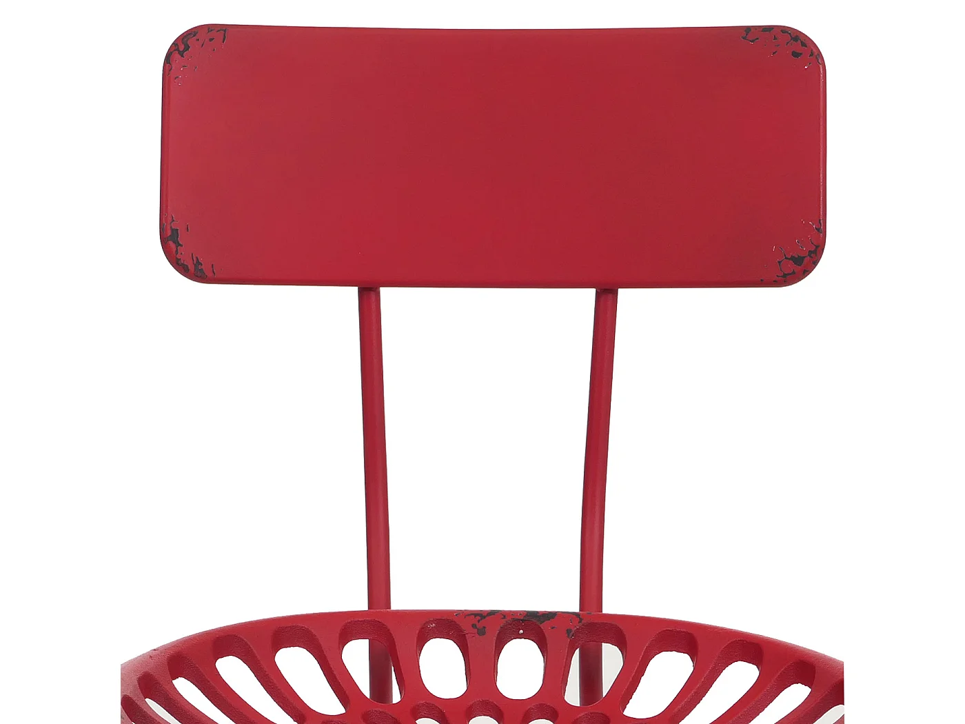 Stołek barowy MCW-N26,  czerwony