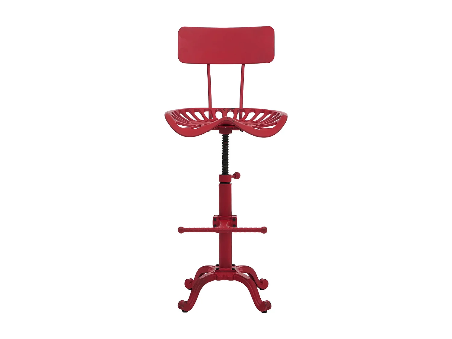 Tabouret de bar MCW-N26,  rouge