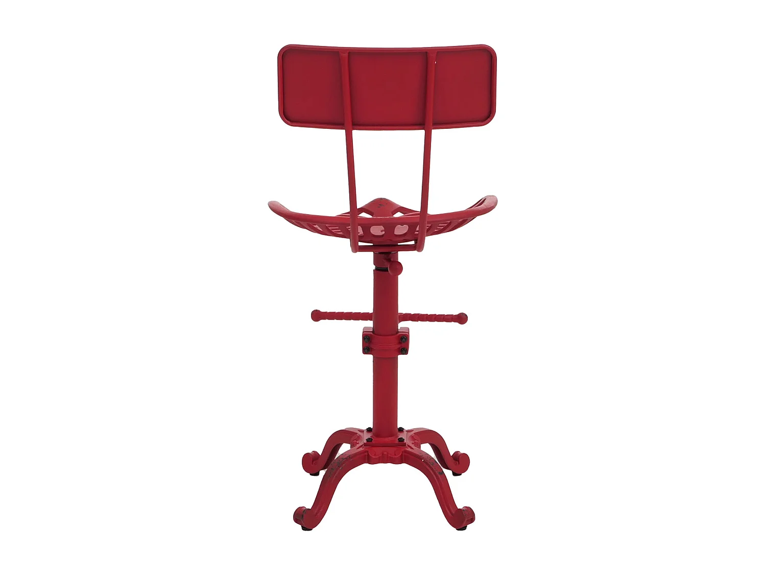 Tabouret de bar MCW-N26,  rouge
