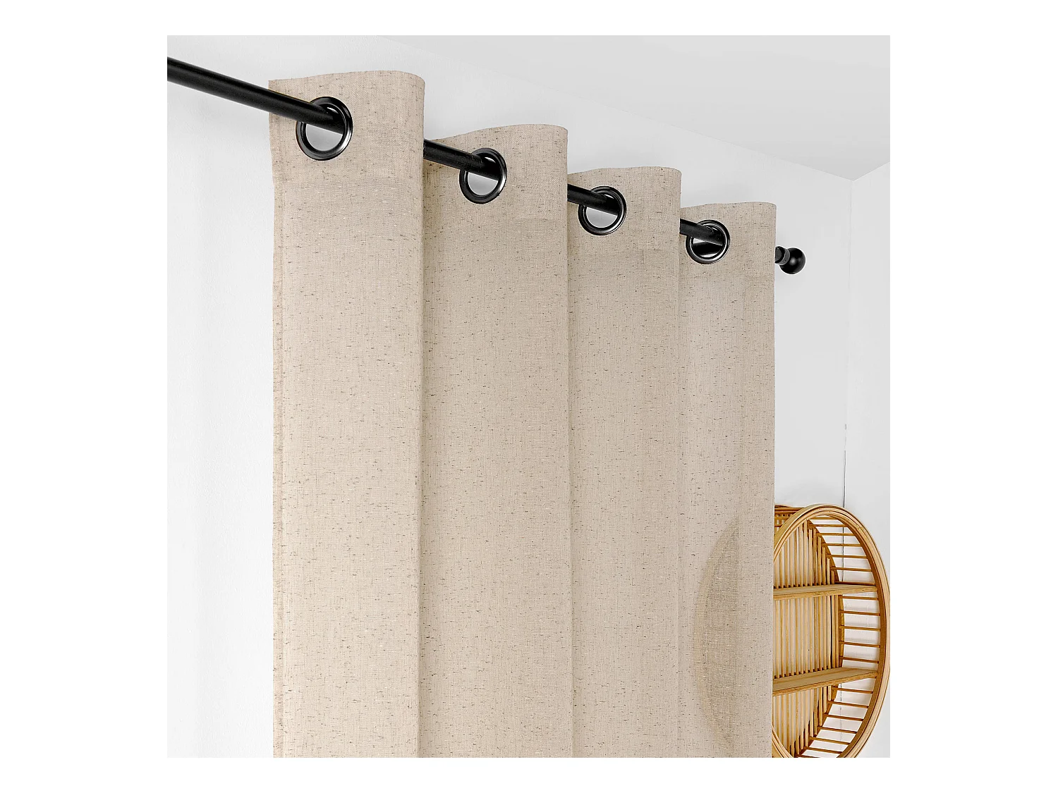 Cortina con efecto moteado