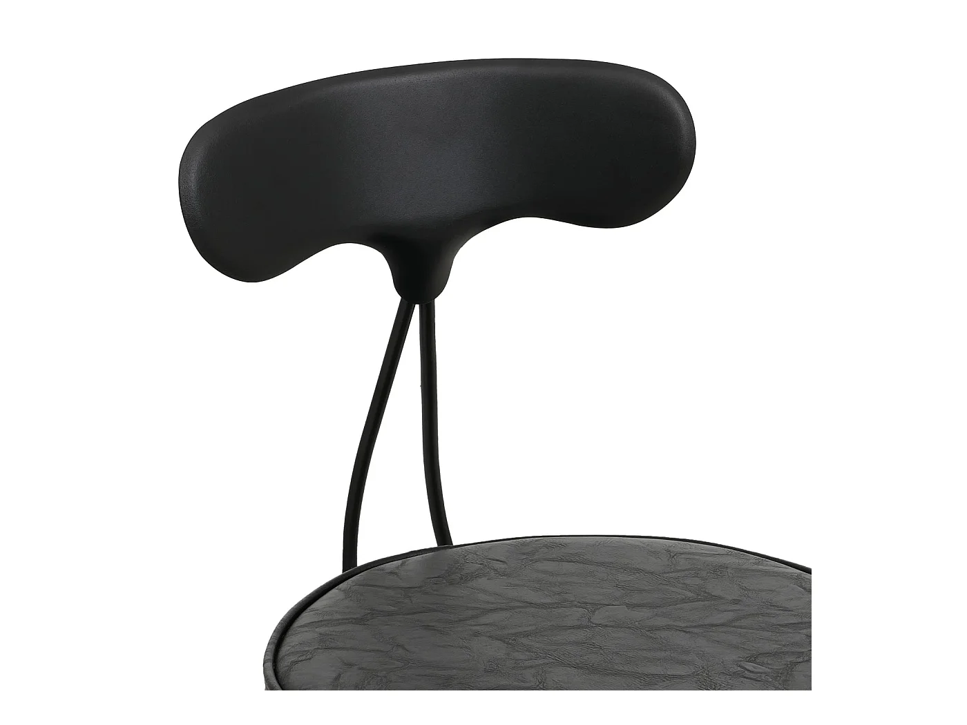 Barhocker MCW-O84 (2er-Set), Schwarz