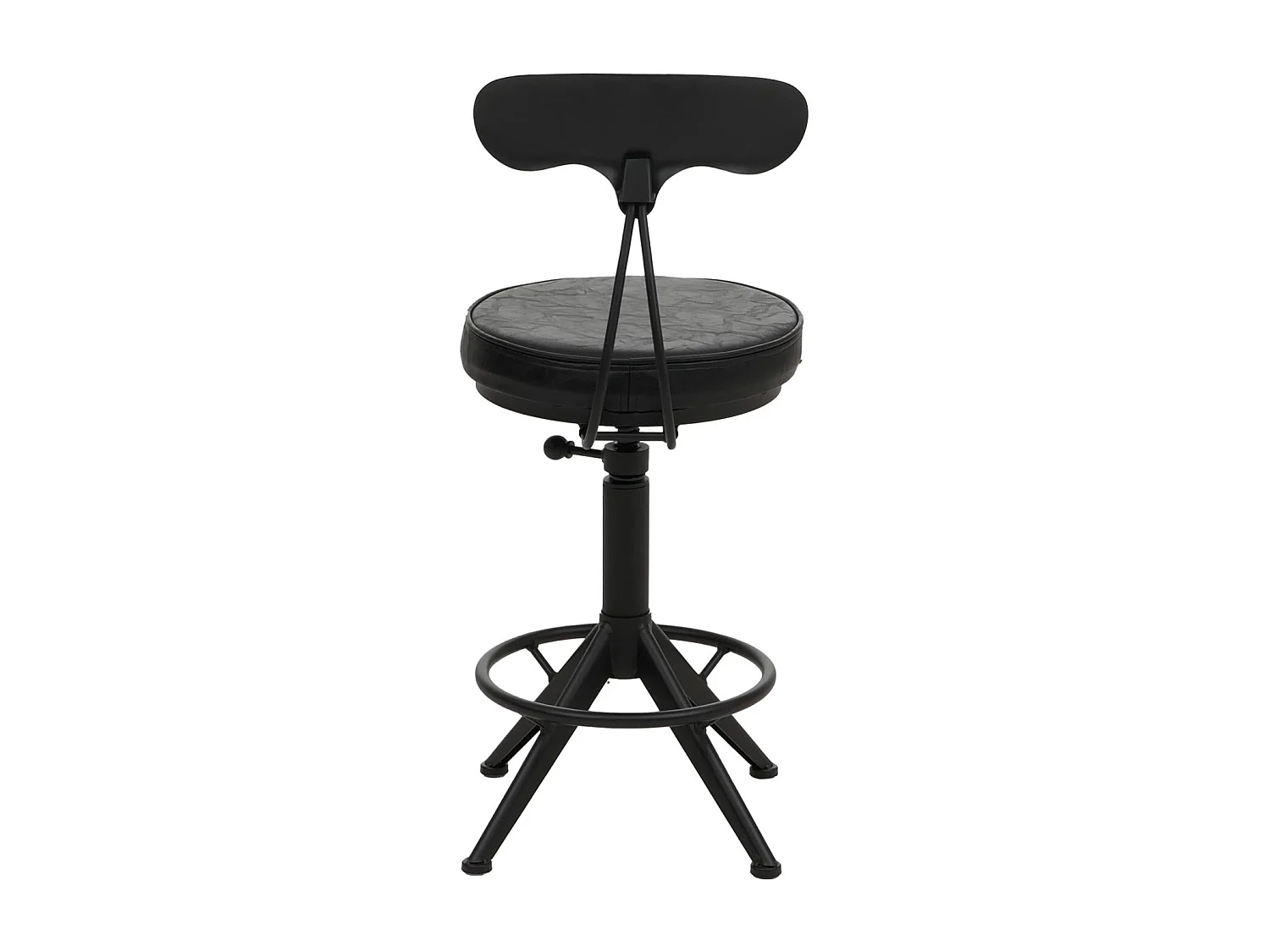 Stołki barowe MCW-O84 (zestaw 2 szt.),  czarny