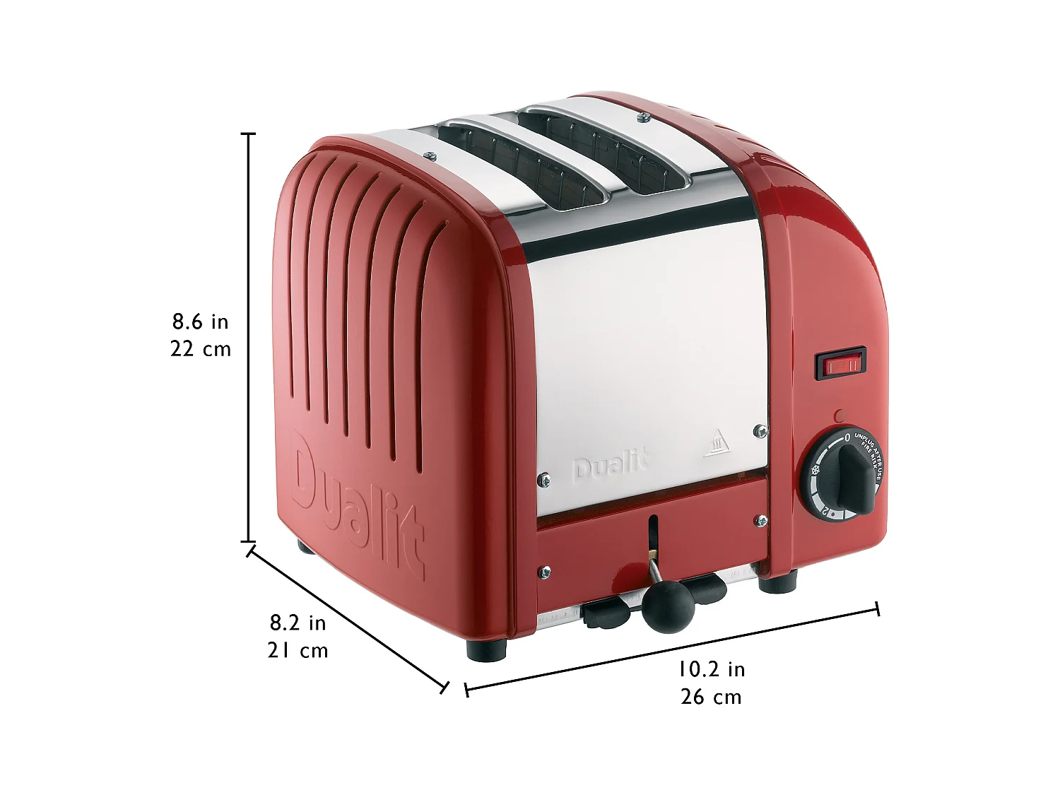 Dualit Grille-pain 2 fentes 1200w rouge - 20259