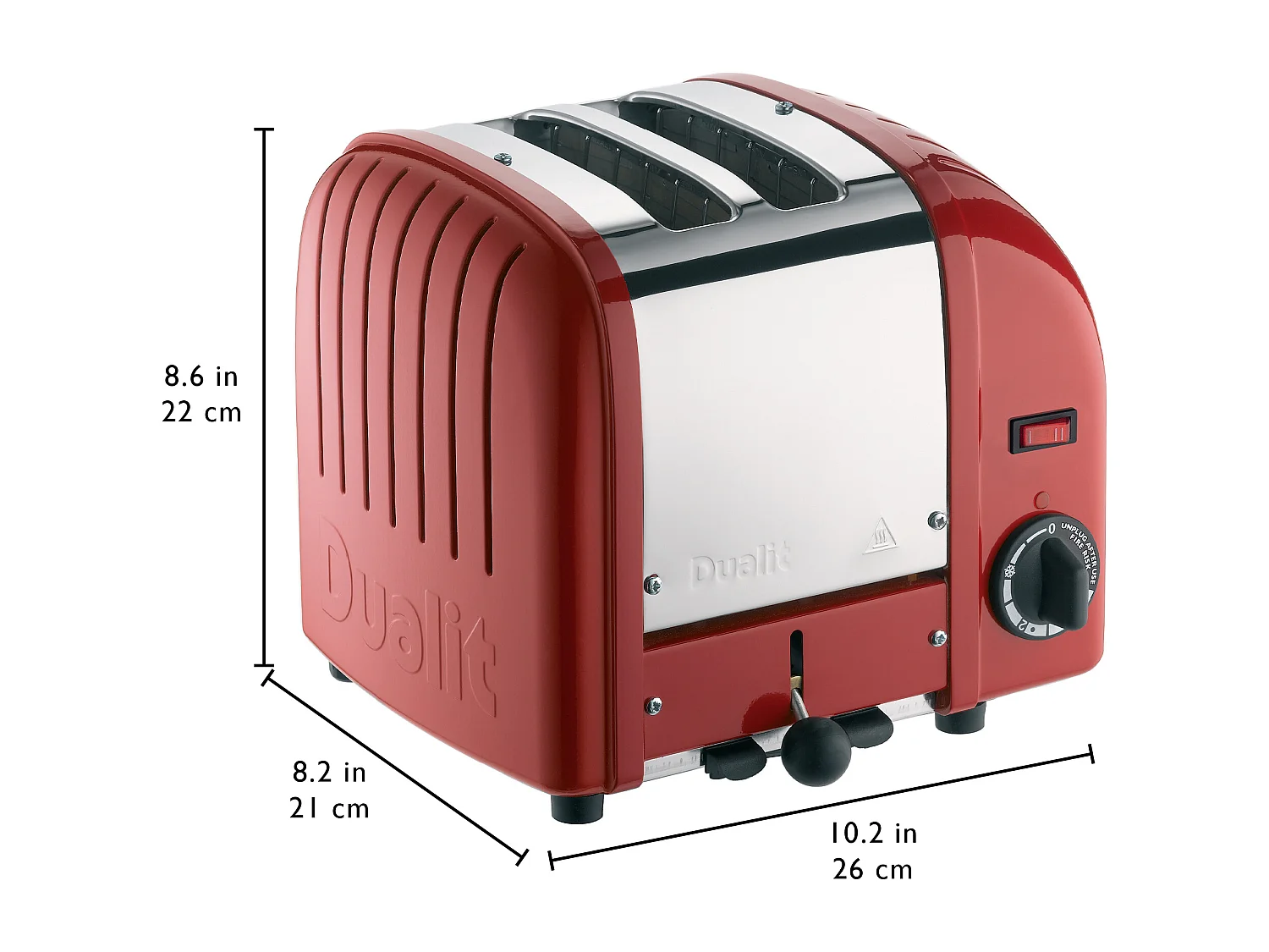 Dualit Grille-pain 2 fentes 1200w rouge - 20259