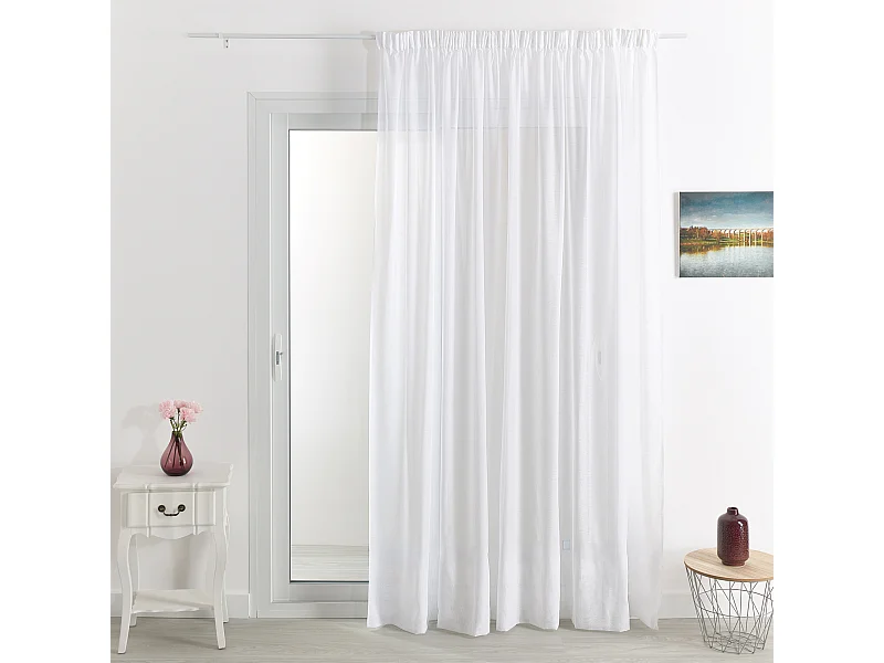 Cortinas plisadas ignífugas M1 efecto lino