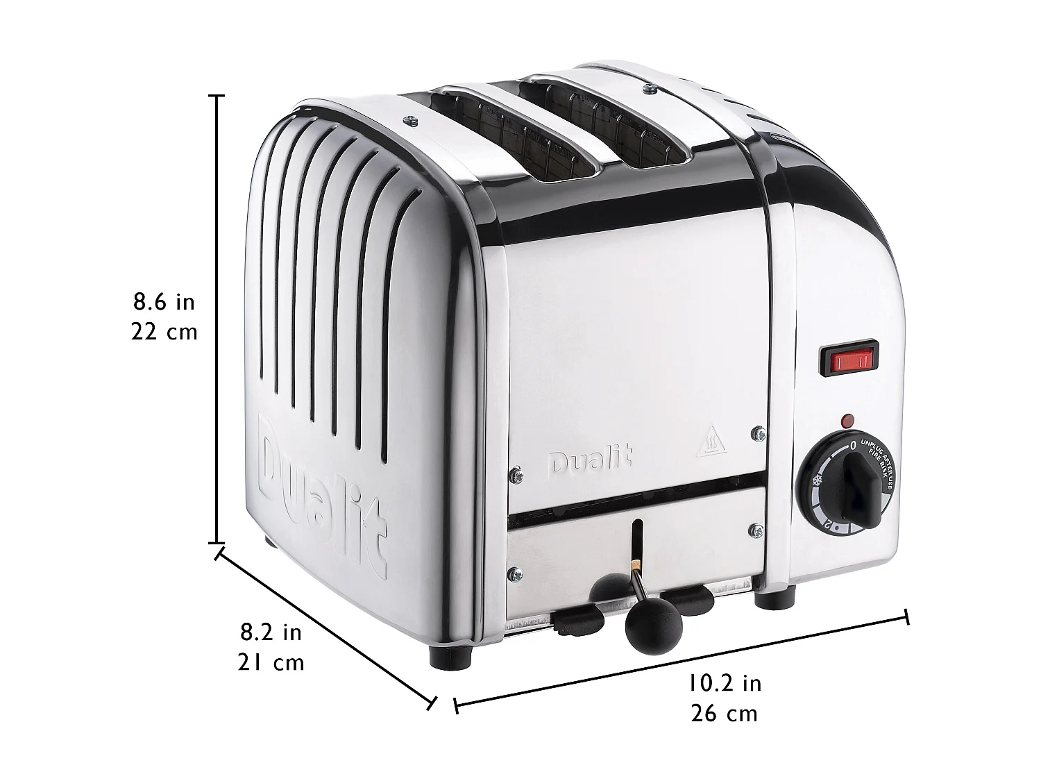 Dualit Grille-pain 2 fentes 1200w inox - 20258