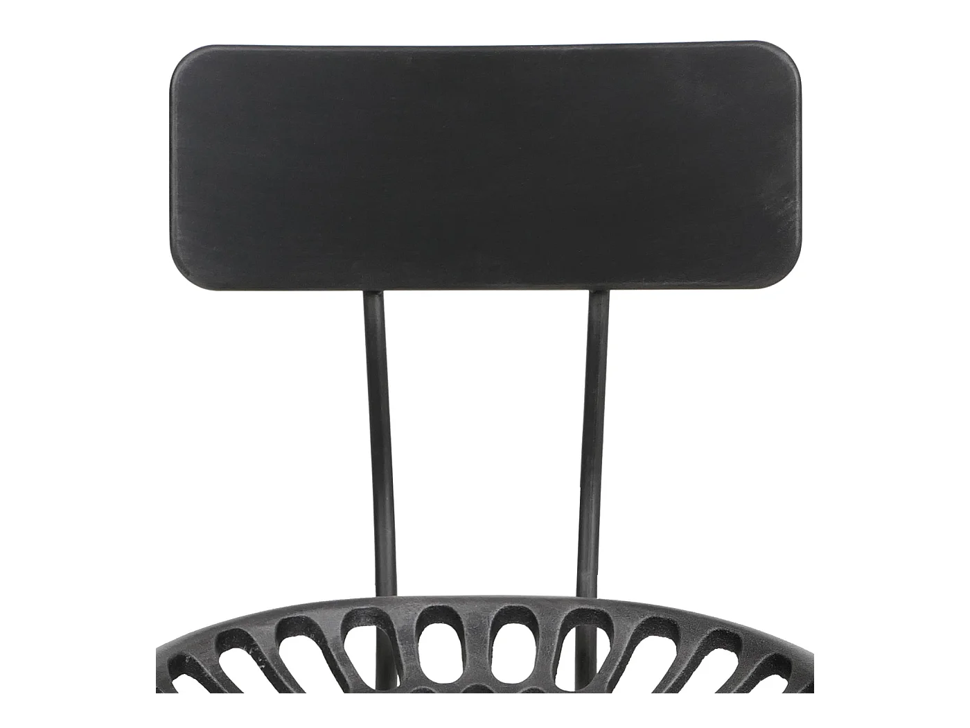 Tabouret de bar MCW-N26,  noir-argent