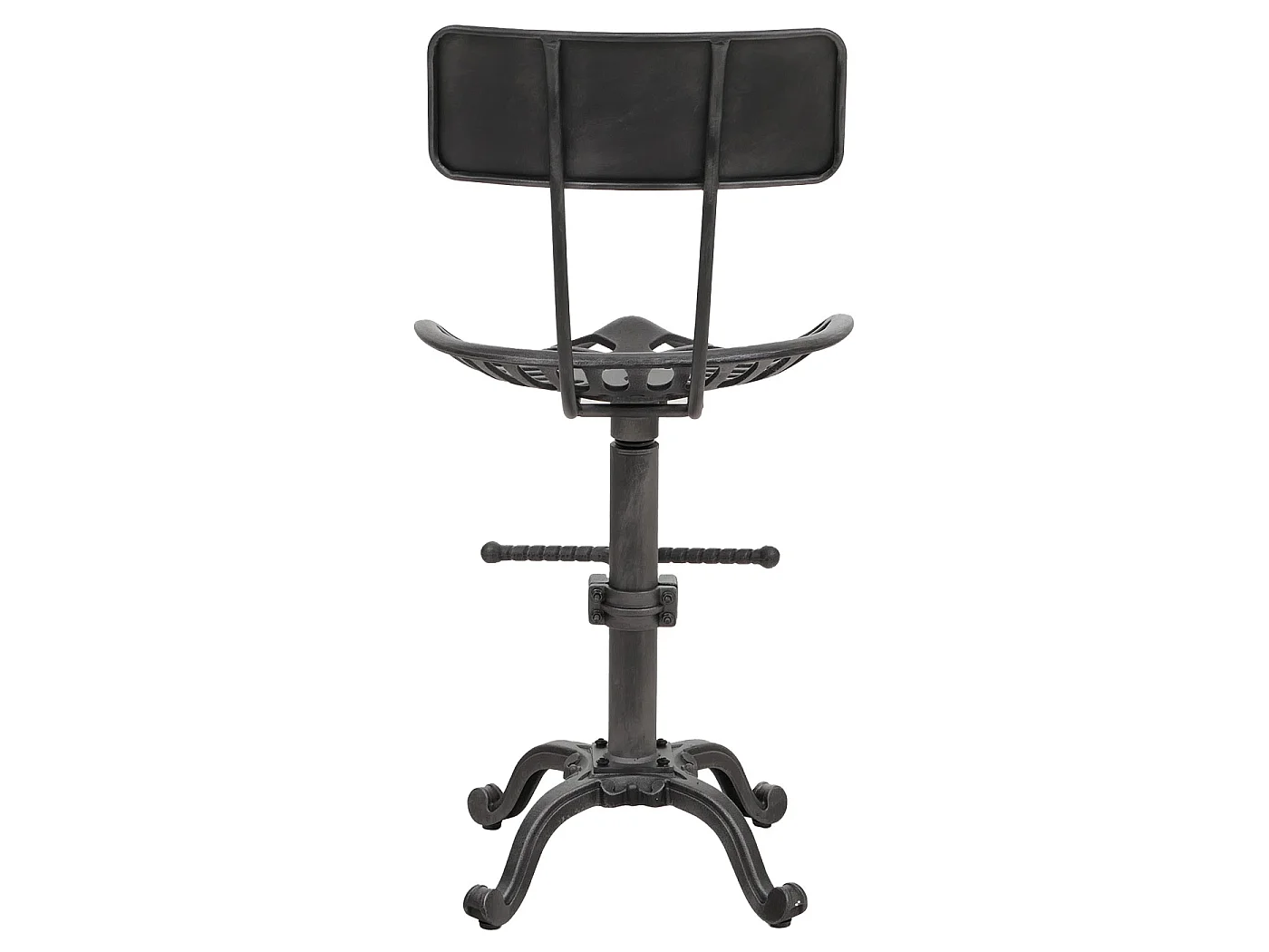 Barhocker MCW-N26, Schwarz-silber