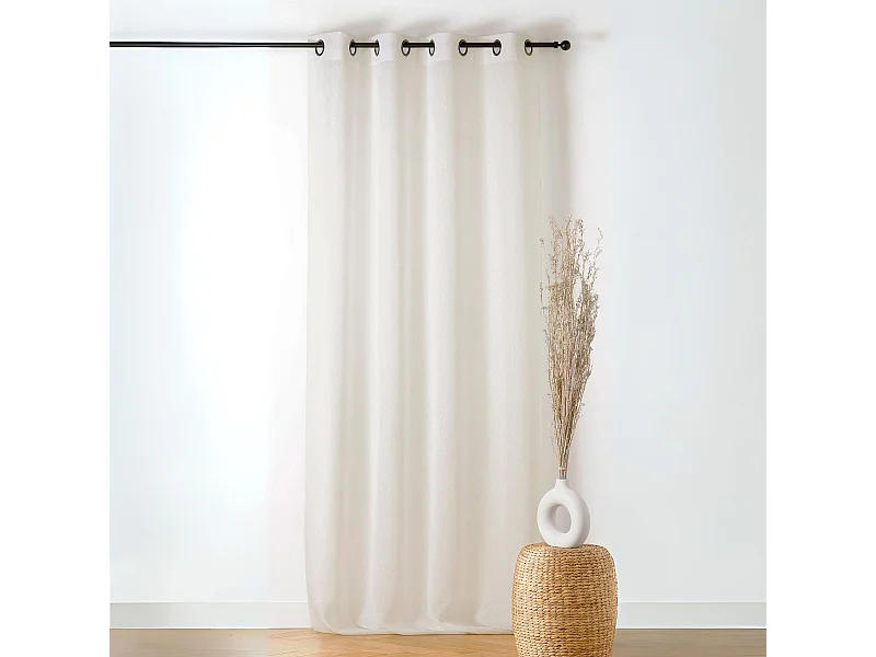 Cortina translúcida con relieve