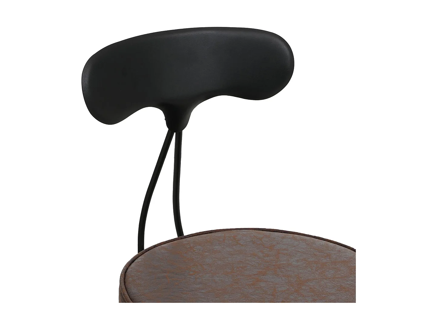 Barhocker MCW-O84 (2er-Set), Braun-schwarz