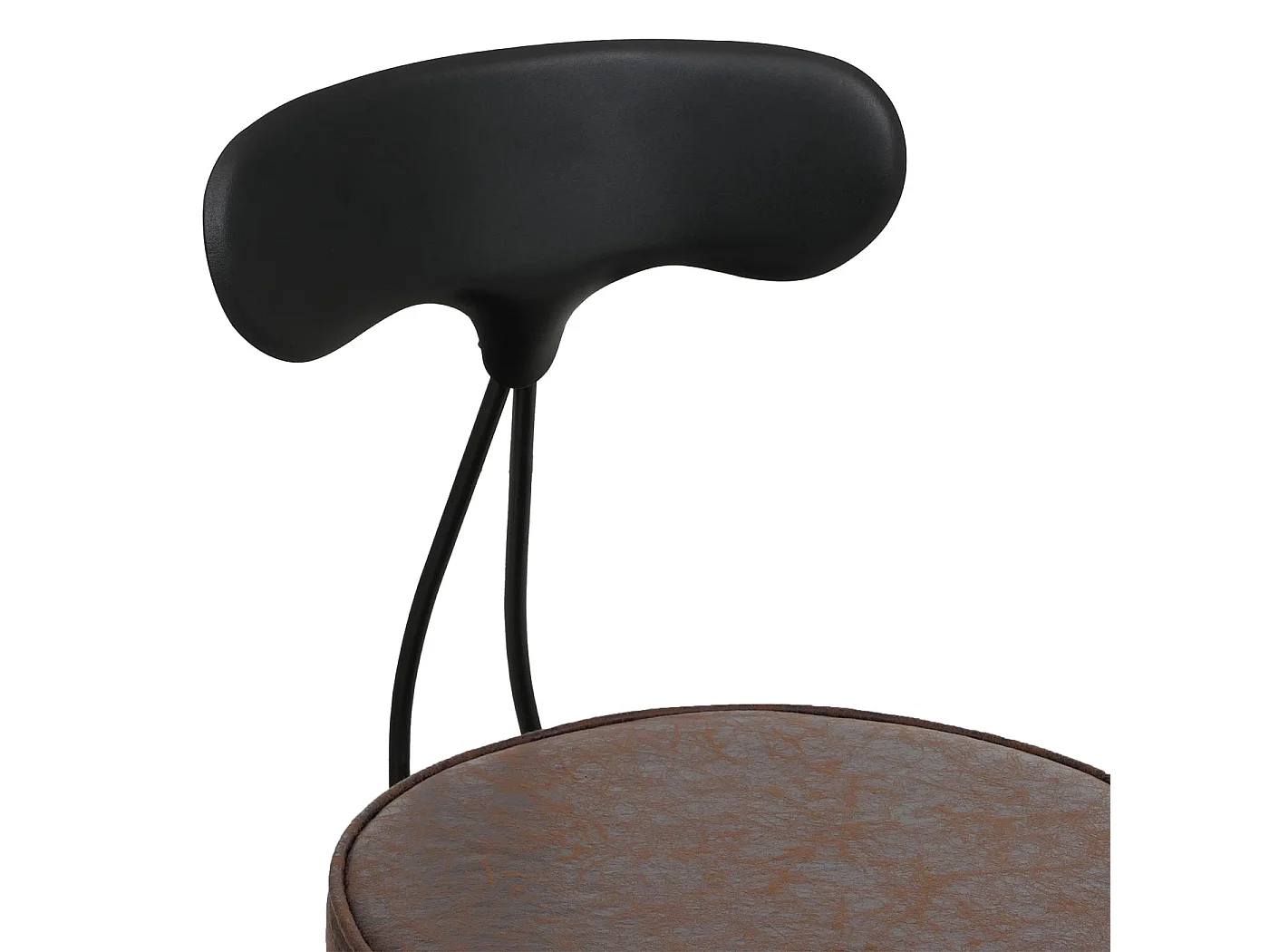 Stołki barowe MCW-O84 (zestaw 2 szt.),  brązowo-czarny