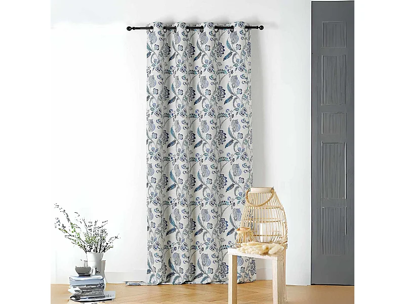 Rideau tamisant vintage floral