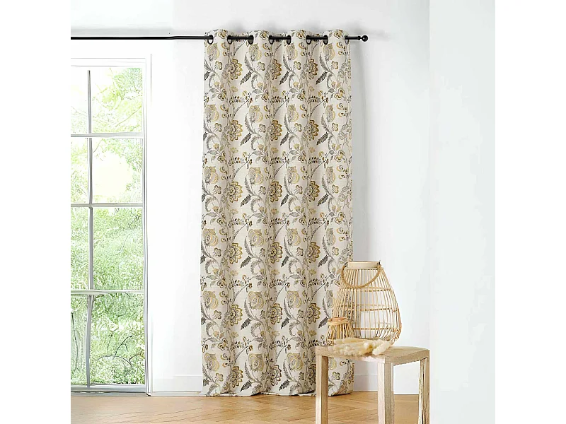 Cortina tamizante con estilo étnico