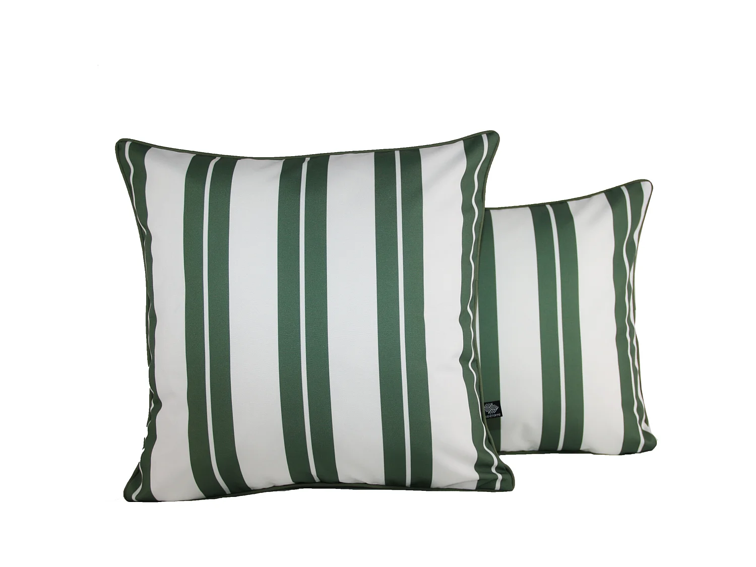 Pouf extérieur XXL à rayures