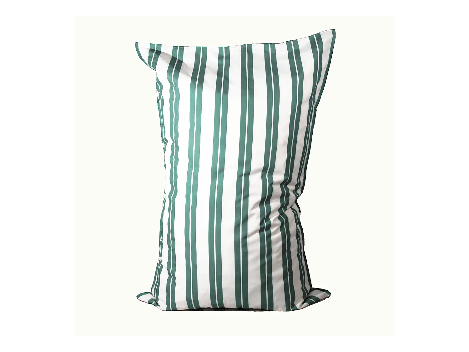 Pouf extérieur XXL à rayures