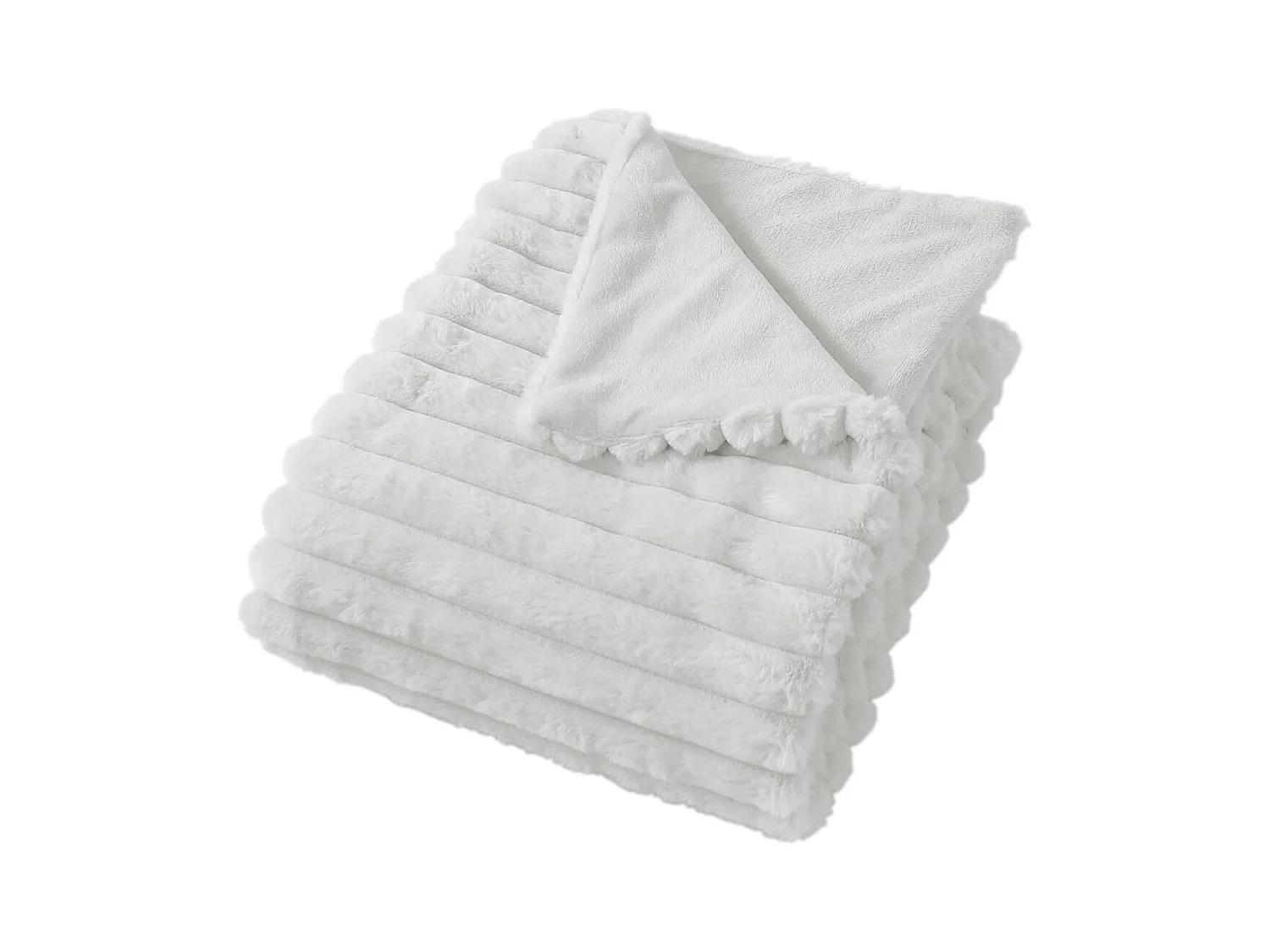 Manta efecto piel y franela