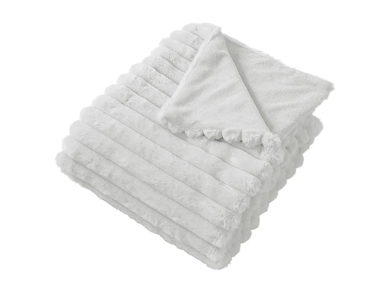 Manta efecto piel y franela