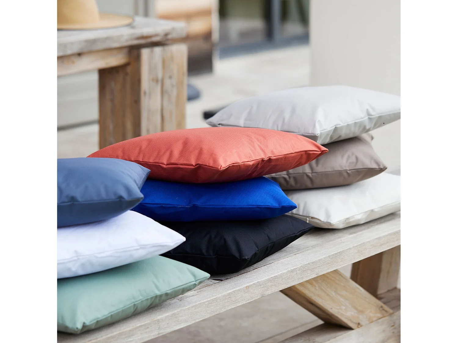 Coussin extérieur imperméable et déhoussable