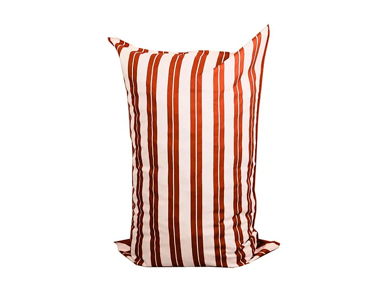 Pouf extérieur XXL à rayures