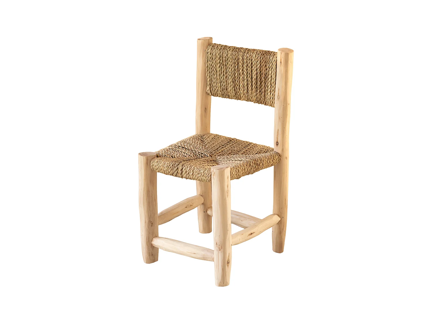 Chaise enfant bois de laurier et doum