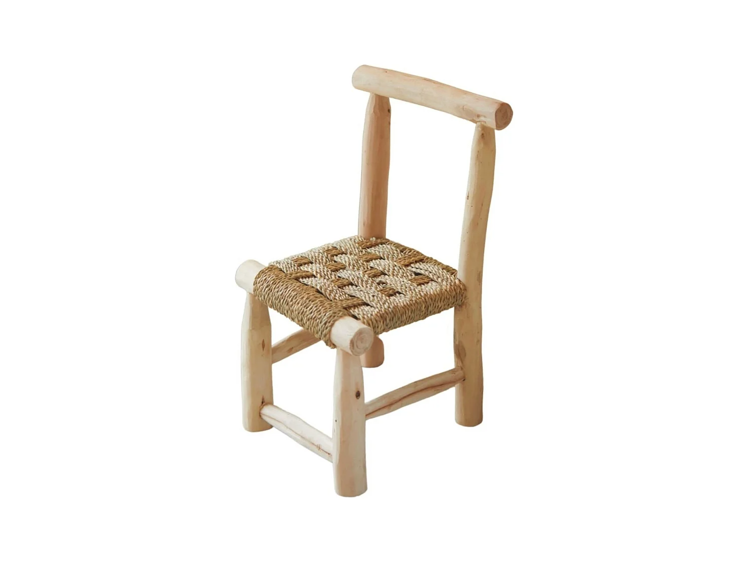 Chaise enfant bois Japandi