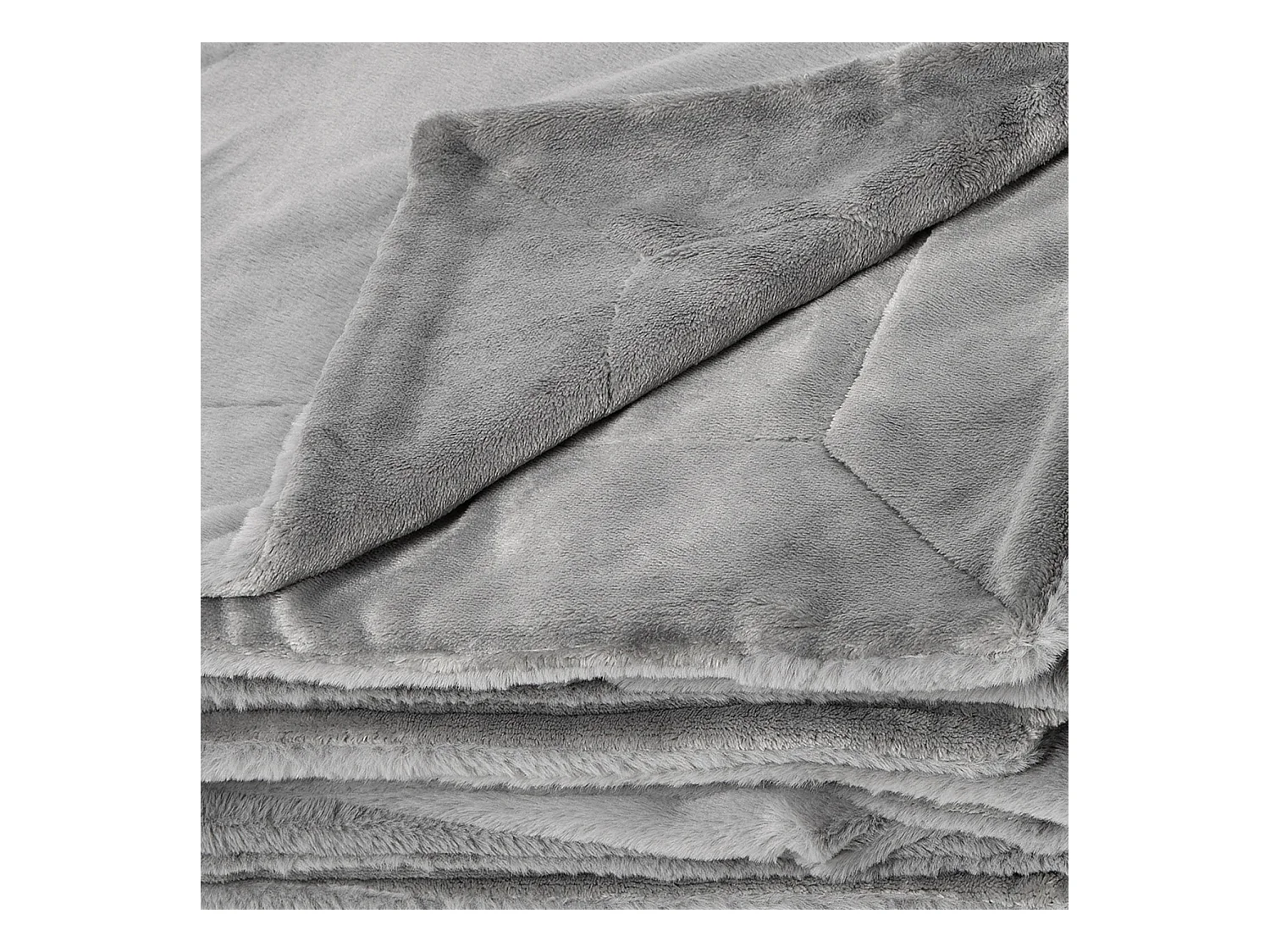 Plaid Double Face Imitation Fourrure et Polaire