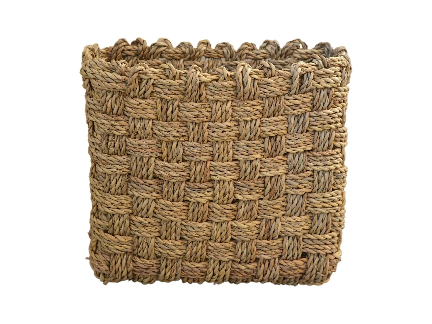 Cesta de almacenamiento de pared de fibra de palma