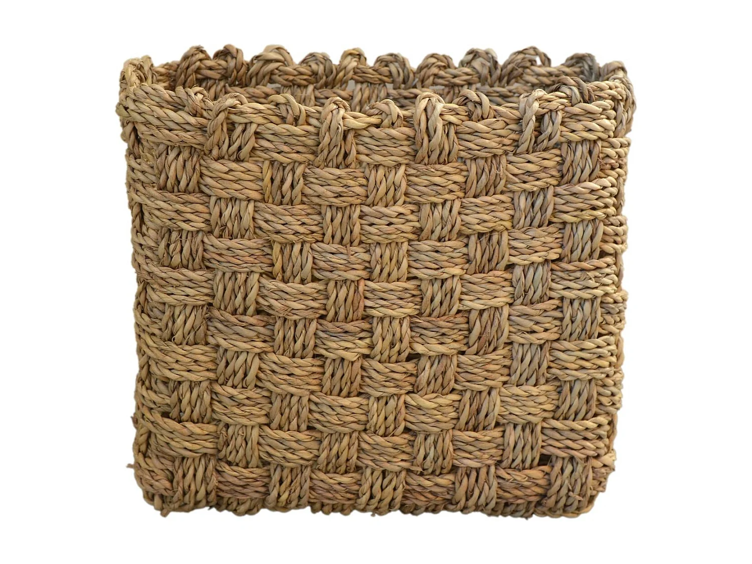 Panier mural ou à poser tressage damier