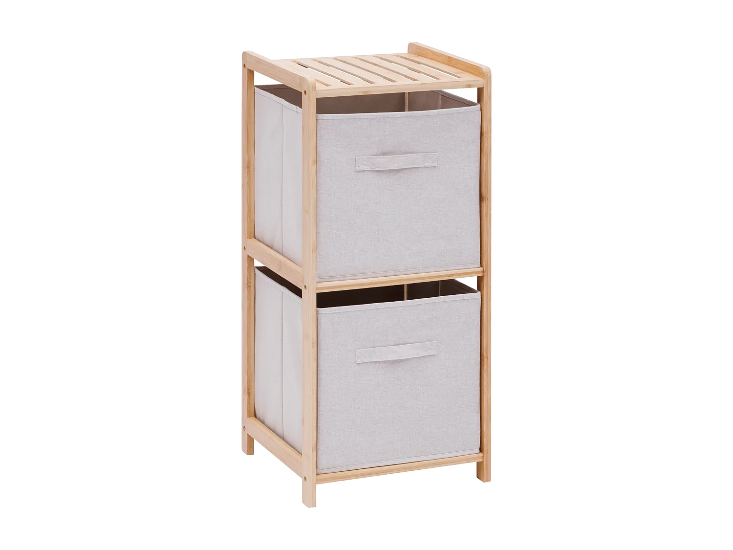 Étagère Salle de Bain 2 Niveaux "Tidy" 77cm Naturel