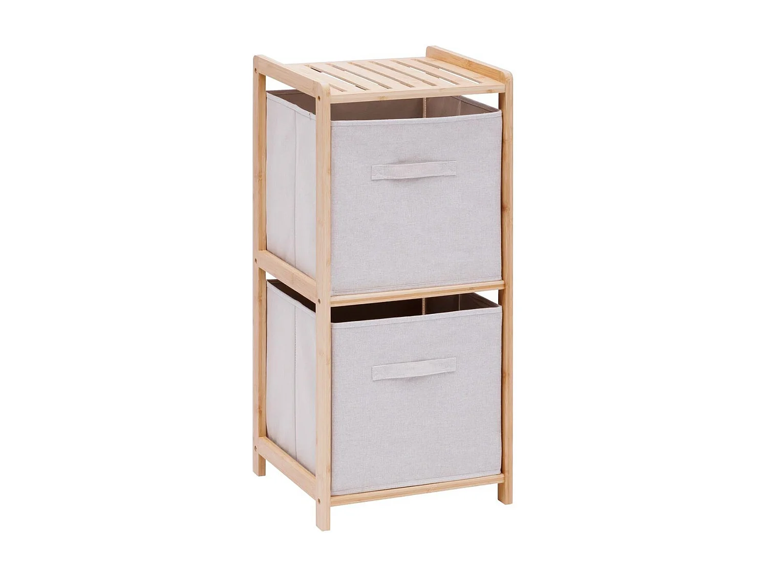 Étagère Salle de Bain 2 Niveaux "Tidy" 77cm Naturel