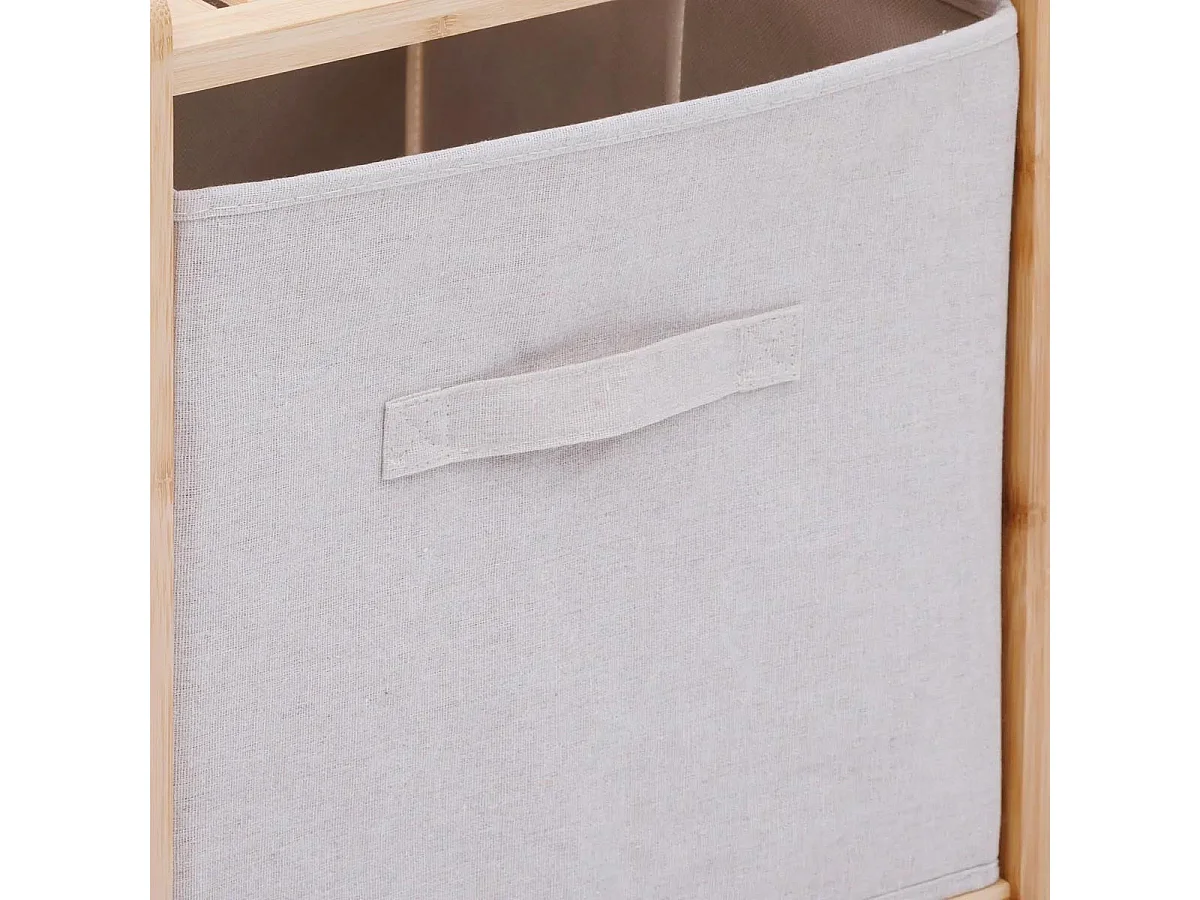 Étagère Salle de Bain 2 Niveaux "Tidy" 77cm Naturel