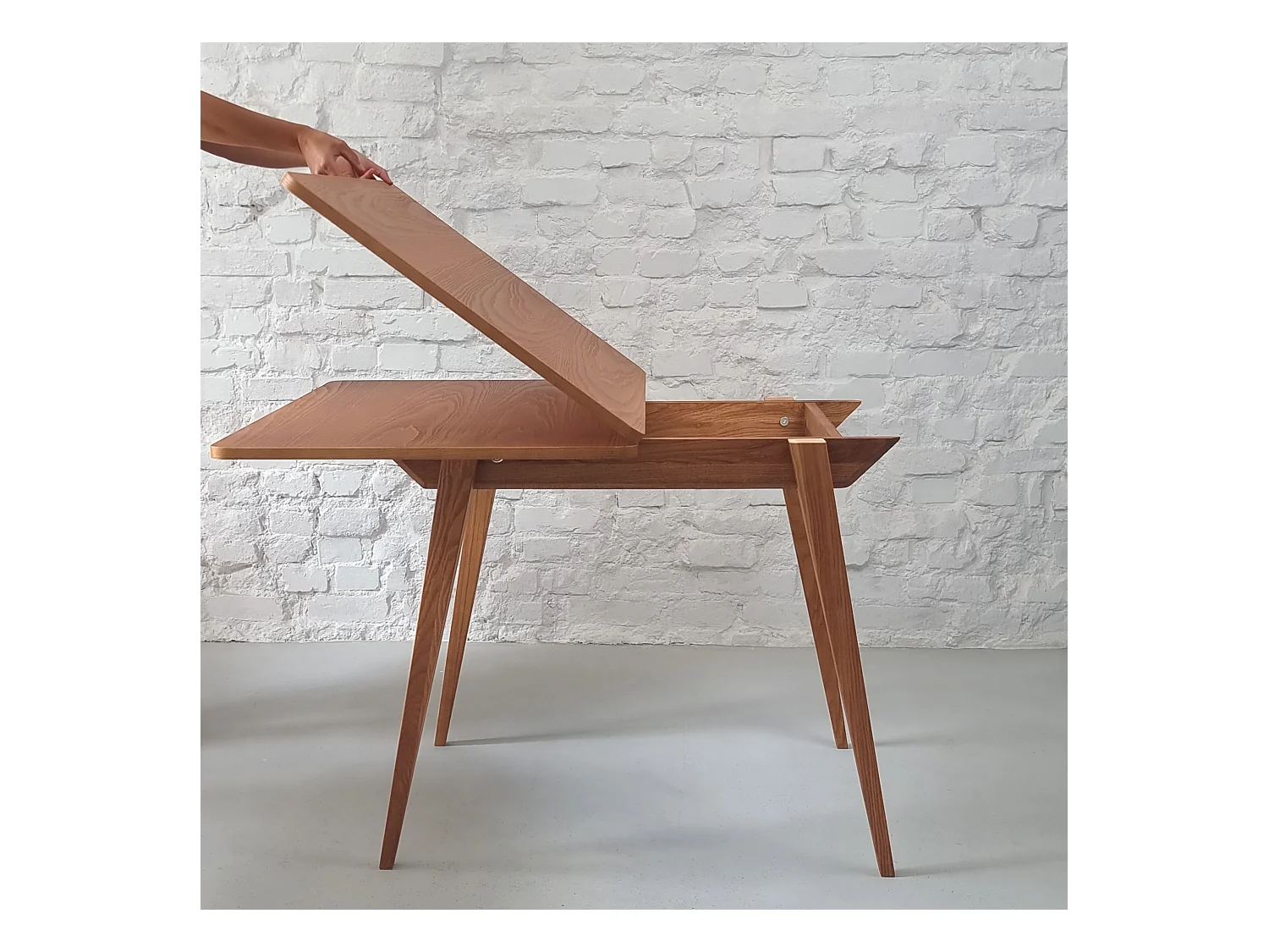 Table à manger extensible 90x65 Envelope Noyer