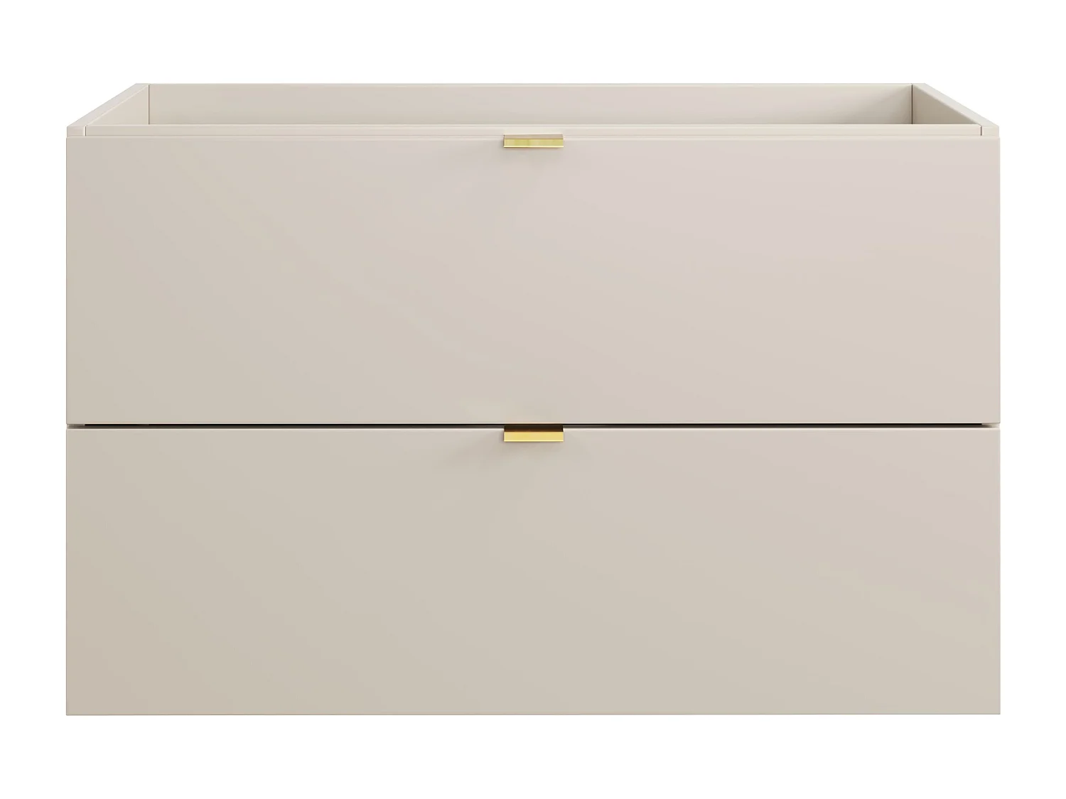 Meuble sous vasque suspendu - Coloris beige - 80 cm -  LAVENA