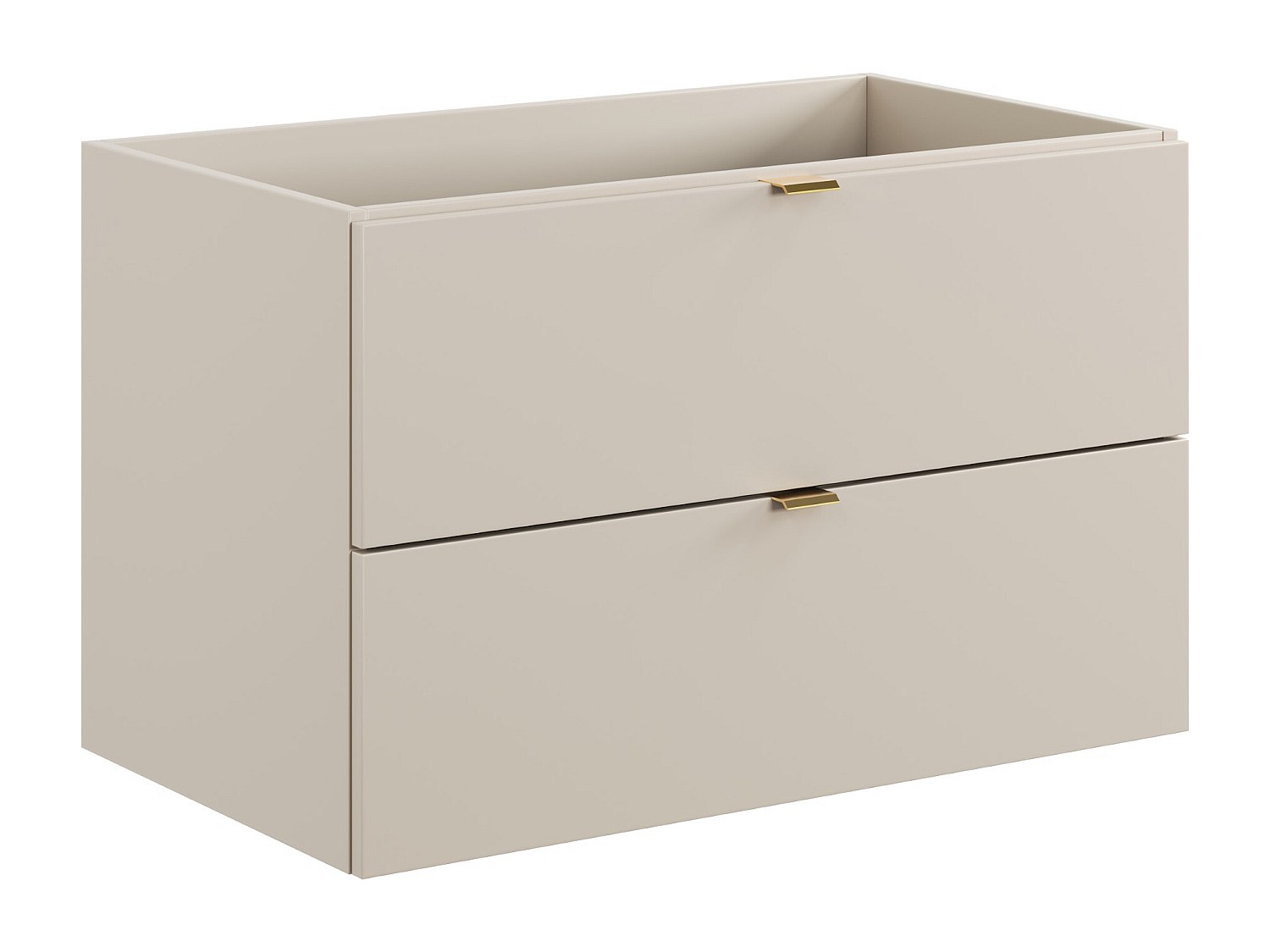 Hängender Waschtischunterschrank – Beige – 80 cm – LAVENA günstig online kaufen