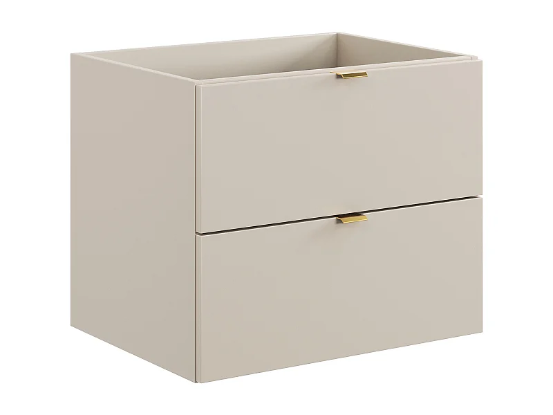 Meuble sous vasque suspendu - Coloris beige - 60 cm - LAVENA