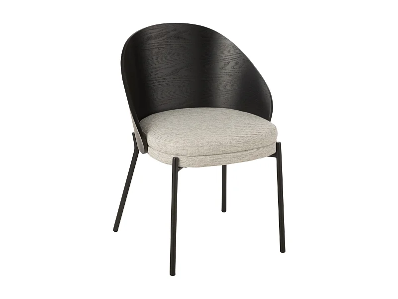 Chaise design bois et métal