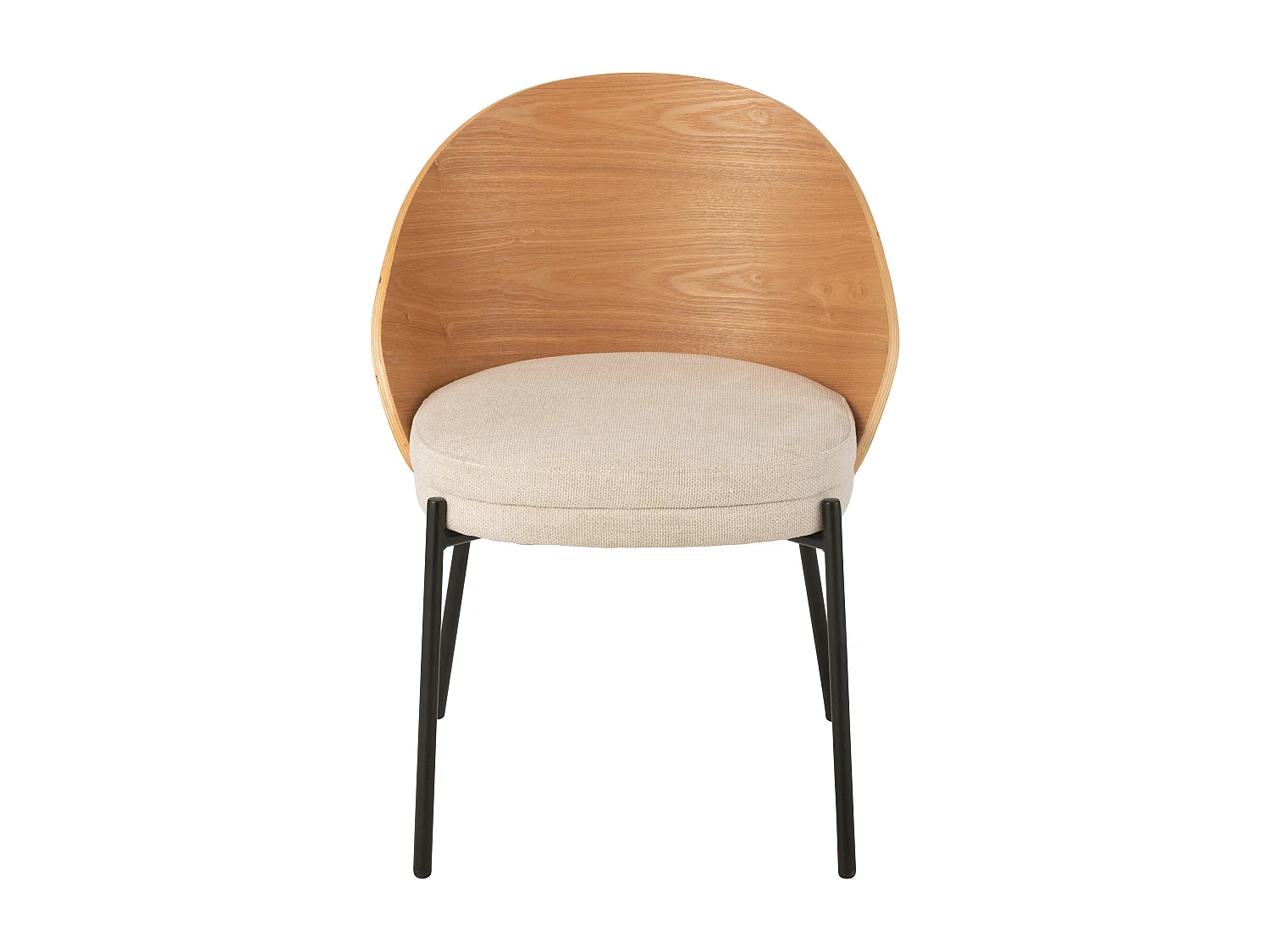 Chaise design bois et métal