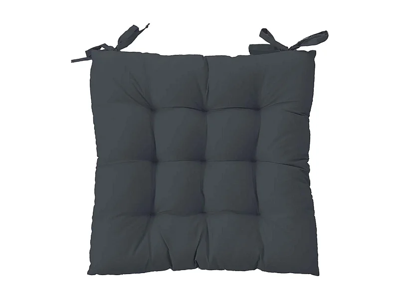 Galette de Chaise d'Extérieur "Bornéo" 38x38cm Gris Foncé