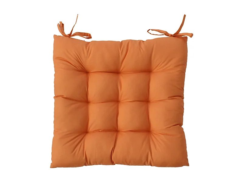 Galette de Chaise d'Extérieur "Bornéo" 38x38cm Cognac