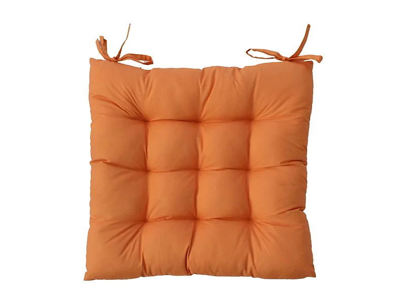 Galette de Chaise d'Extérieur "Bornéo" 38x38cm Cognac