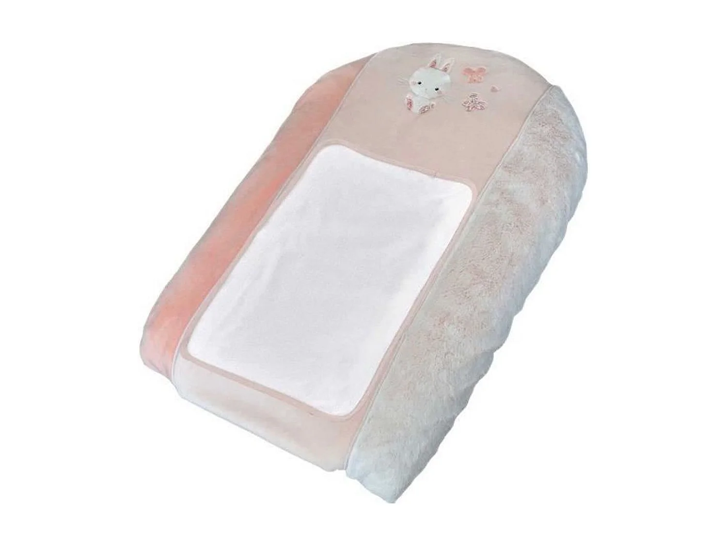 Matelas à langer avec housse Lapinou - Rose - 50 x 75 cm