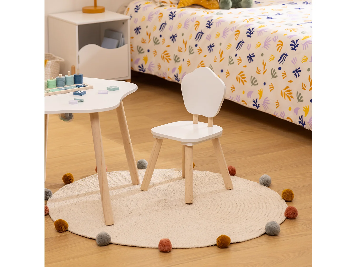 Table Enfant "Douceur" 55cm Blanc