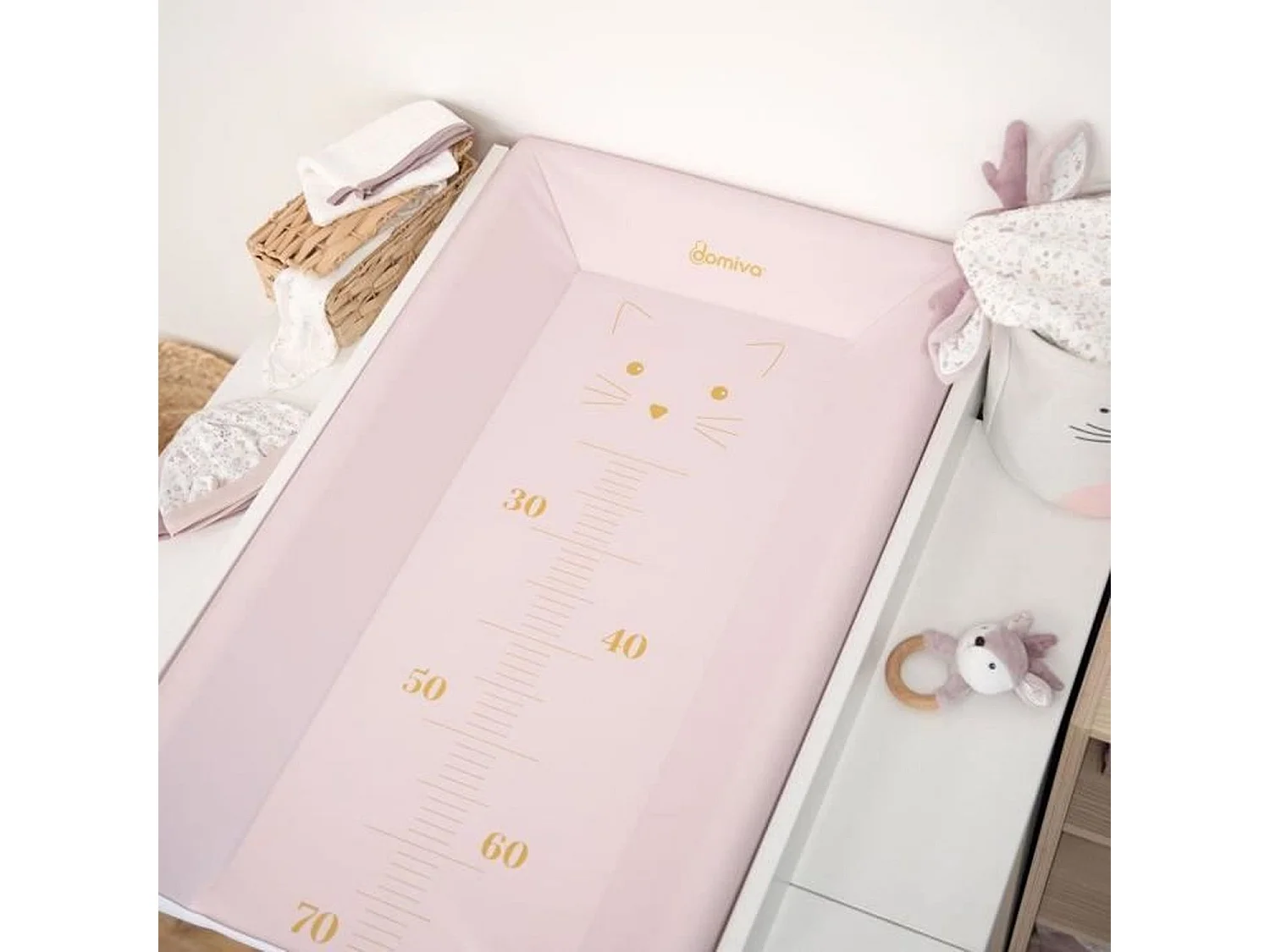 Cambiador con bordes - Nude - 50 x 80 cm