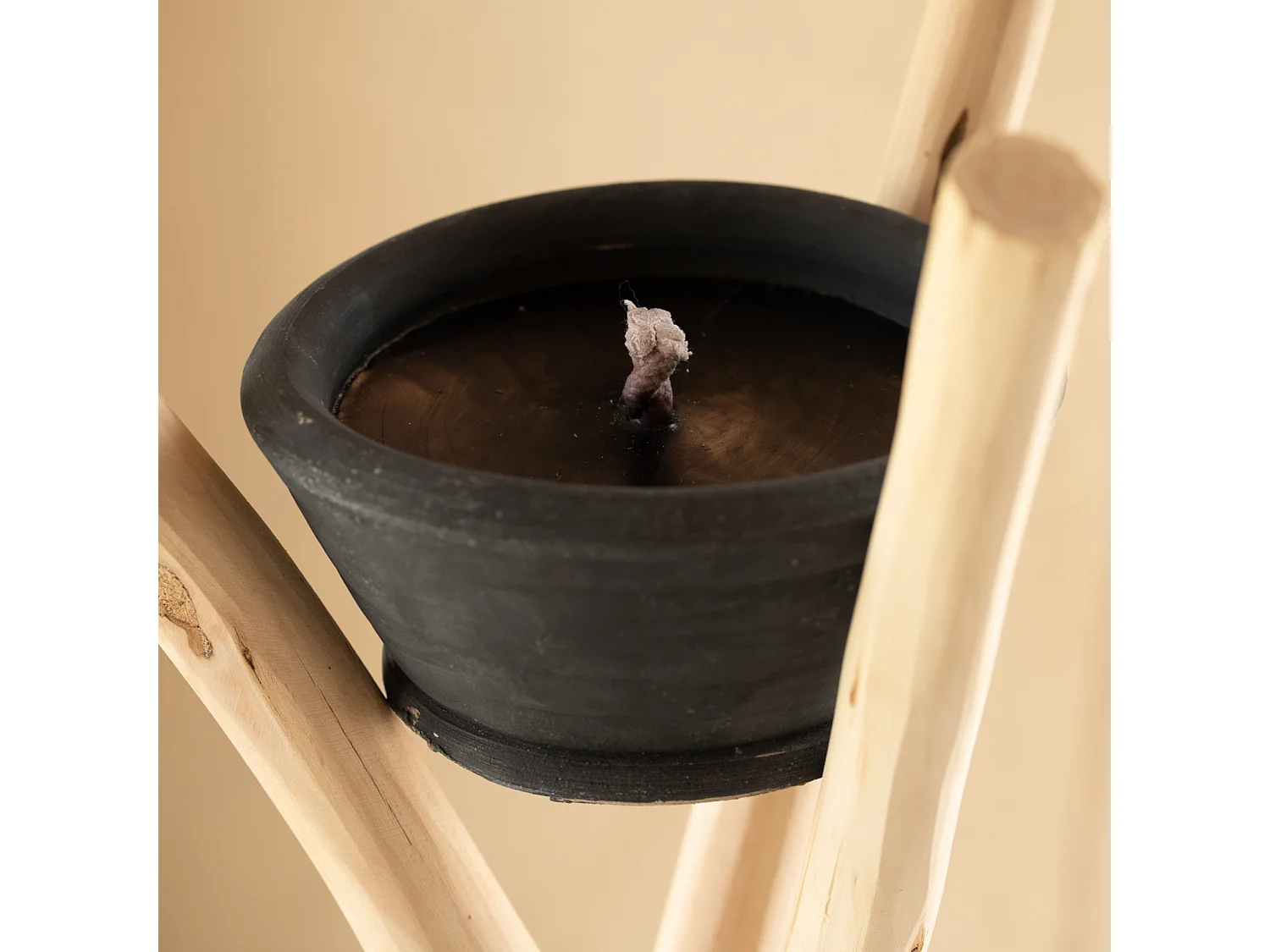 Grand bougeoir torche extérieur avec bougie