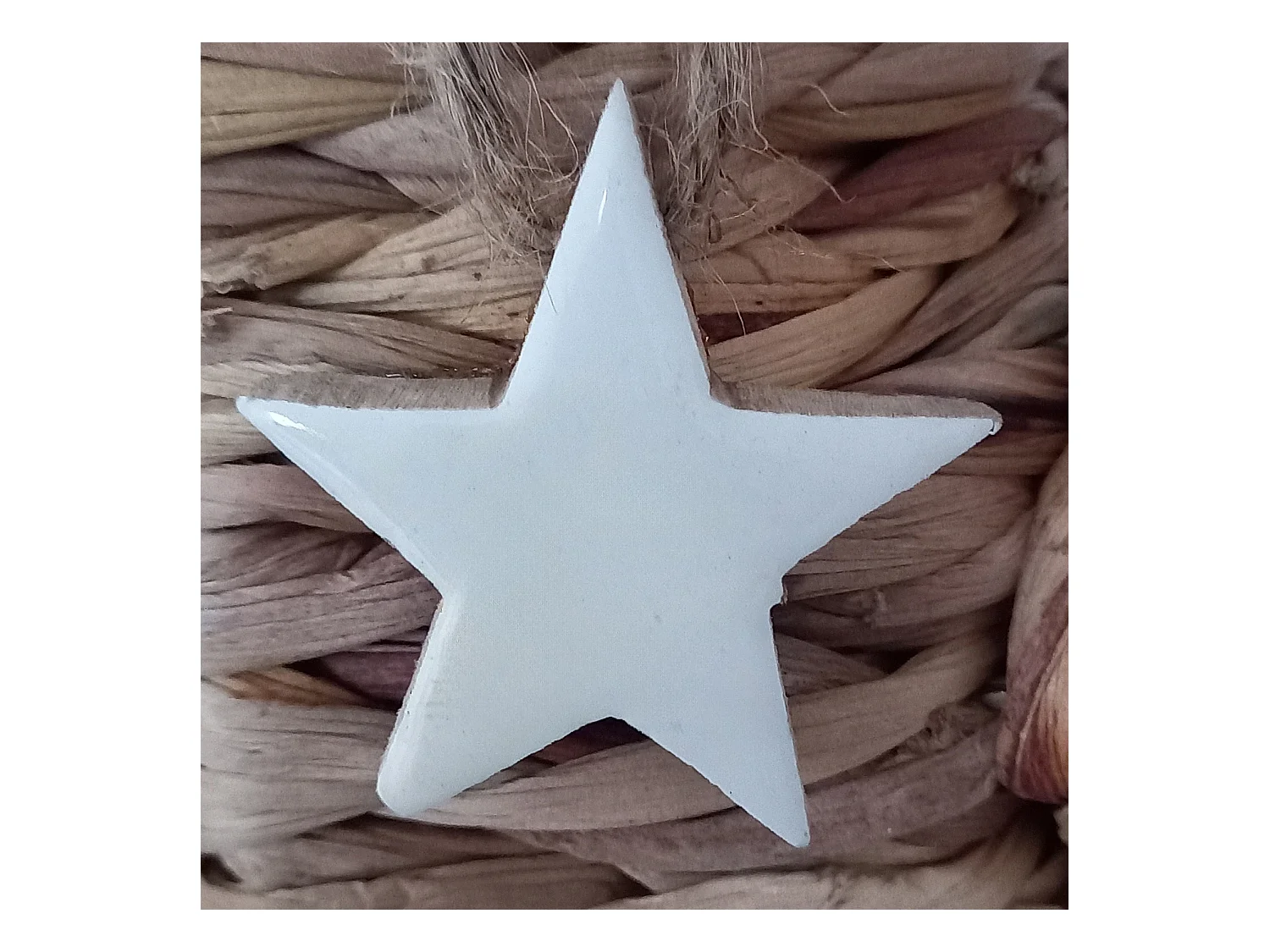 Colgante de estrella de resina