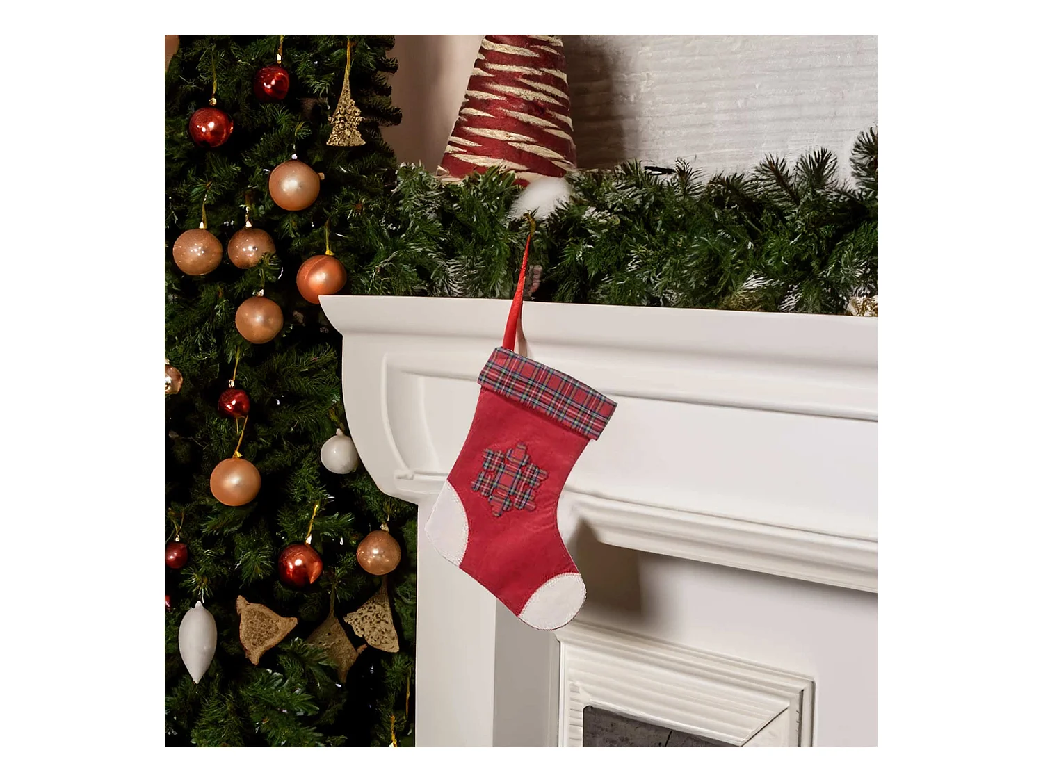 Botte de Noël en feutrine grand modèle