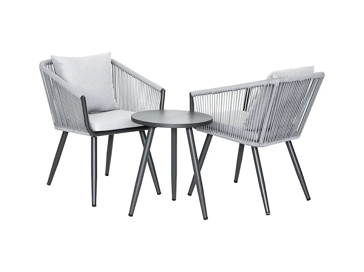 Tumbona relajante de cuerda tejida