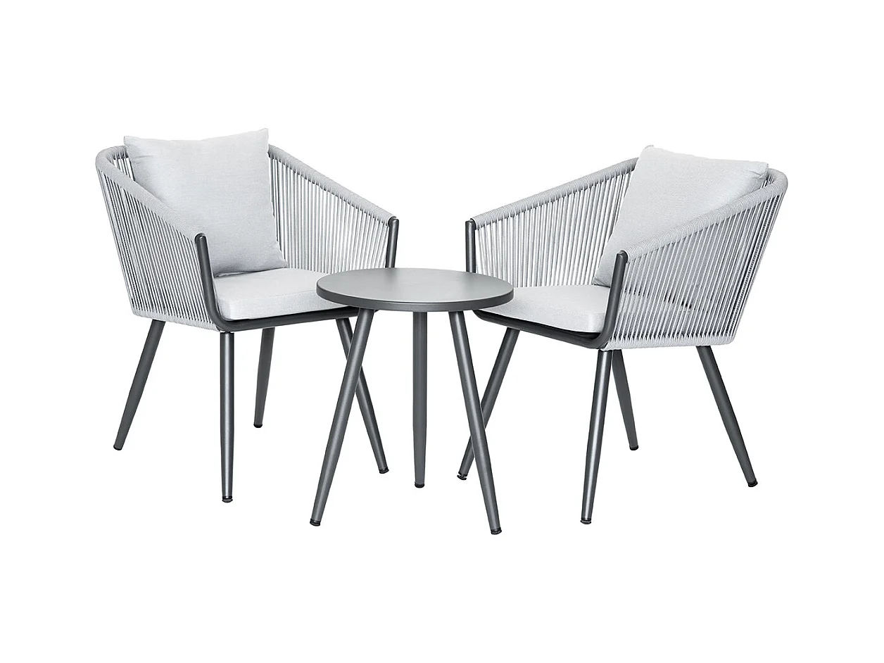 Tumbona relajante de cuerda tejida