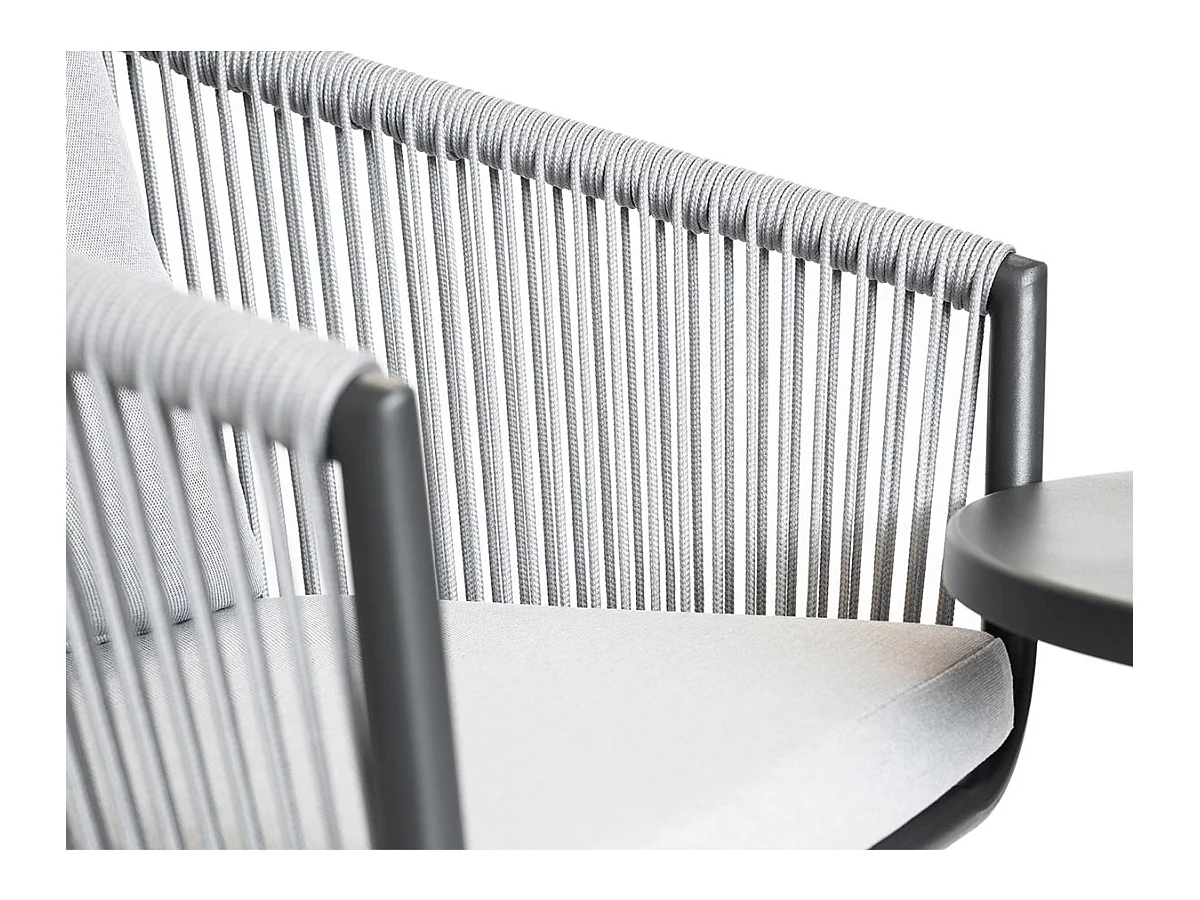 Tumbona relajante de cuerda tejida