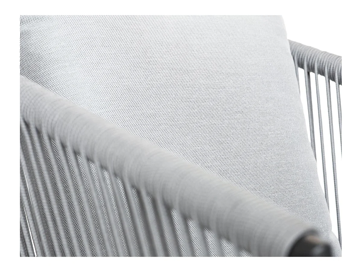 Tumbona relajante de cuerda tejida